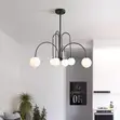 Nordic Minimalist Glass Globe Chandelier - 1
