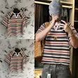 Multi Stripe Raglan Top - 1