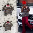 Multi Stripe Raglan Top - 2