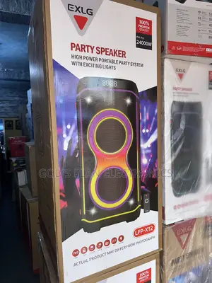 Exlg Rechargeable Outdoor Party Speaker with Microphone