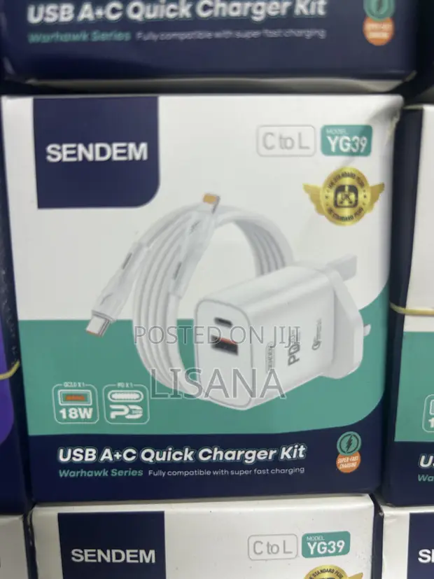 SENDEM 20W Super Fast Charger (White) - 1