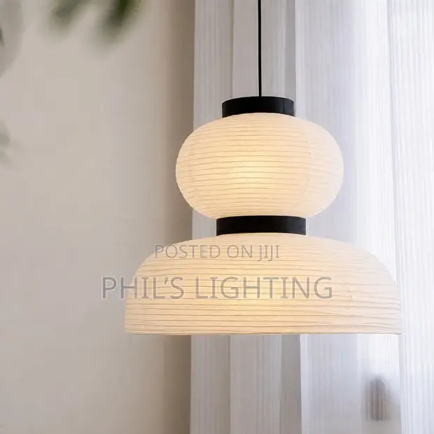 Wabi Sabi Fitilar Fitila Ta Rice Paper Chandelier - 1