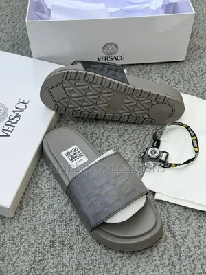 Classic Versace Slides - Gray