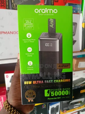 Oraimo PowerJet 501 50,000mAh 85W Laptop Power Bank