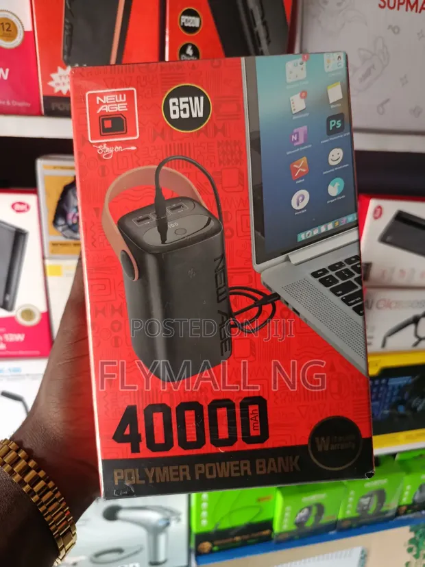 New Age Turbo Ultra 9 40000mAh 65W Laptop Power Bank - 1