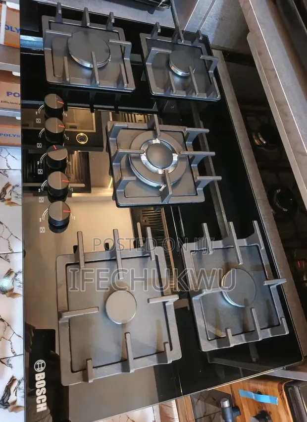 Bosch 90cm Built-in Gas Hob Na Asali Tare Da Na'urorin Tsaro - 1