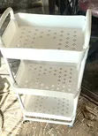 Used White Salon Trolley - 1