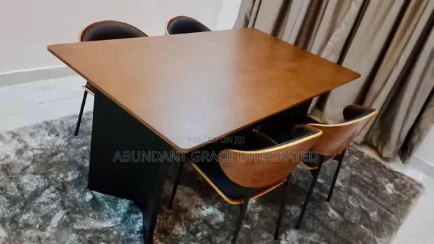 Modern 4-Seater Minimalist Dining Table - 1