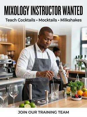 Kwararren Malamin Koyar da Mixology da Bartending