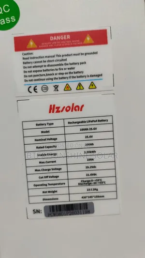 2.5kWh 24V HZ Lithium Battery