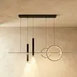 Modern Luxury LED Pendant Chandelier - Ring & Linear - 1