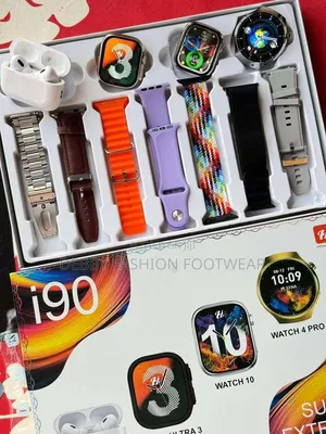 i90 Smart Watch tare da AirPod Pro & 7 Strap Bands