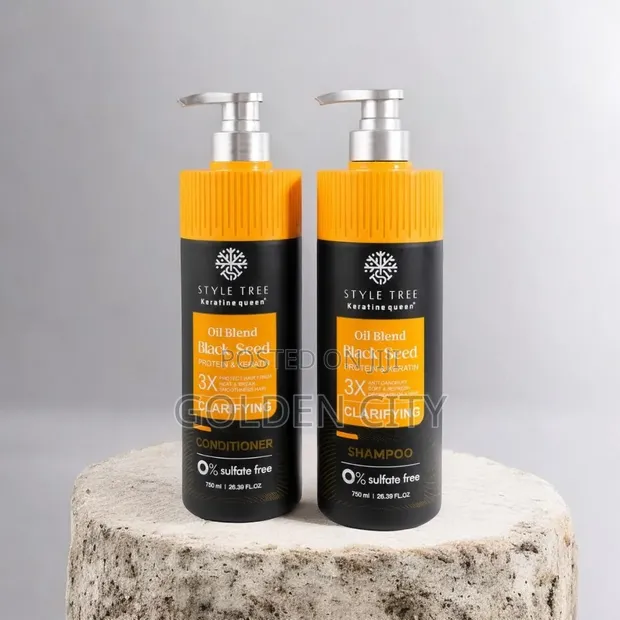 Style Tree Queen Black Seed Oil Keratin Shampoo & Conditioner - 1