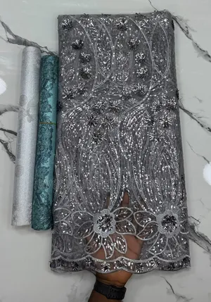 Net Lace Fabric for Aso Ebi