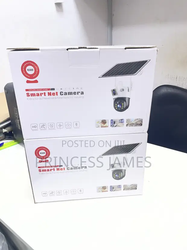 4G V380 Pro Dual Lens PTZ Solar Camera - 1