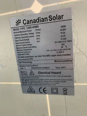 400W 96-Cell Canadian Solar Panel Mono