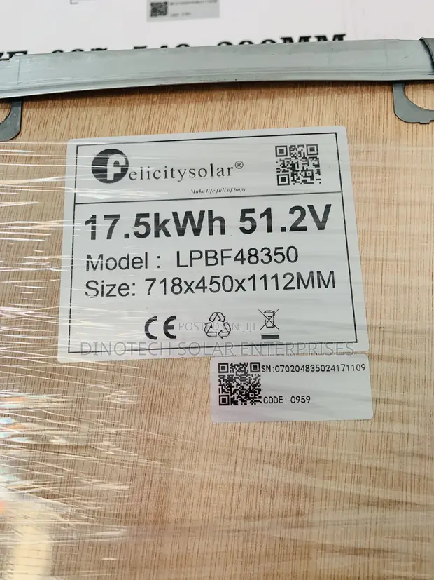 17.5kWh Felicity Solar Lithium Battery 51.2V - 1