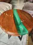 Epoxy Wooden Side Table - Brand New - 2