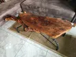 Live-Edge Wooden Epoxy Coated Center Table - 2