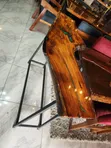 Live-Edge Wooden Epoxy Console Table - 2