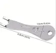 Silvery Metal Acoustic Guitar Peg Removal Tool - 2