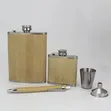 8oz 5-in-1 Bamboo Hip Flask Set tare da Funnel & Gift Box - 1