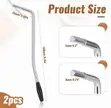 6mm & 5mm Thread Tremolo Arm for Electric Guitar (Silver) - 2