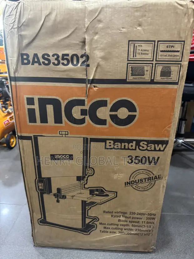 INGCO 350W Band Saw - BAS3502 - 1