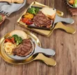 Plat din Murjiya Mai Kyakkyawar Inganci na Bakin Karfe Mai Launi Zinare - 2