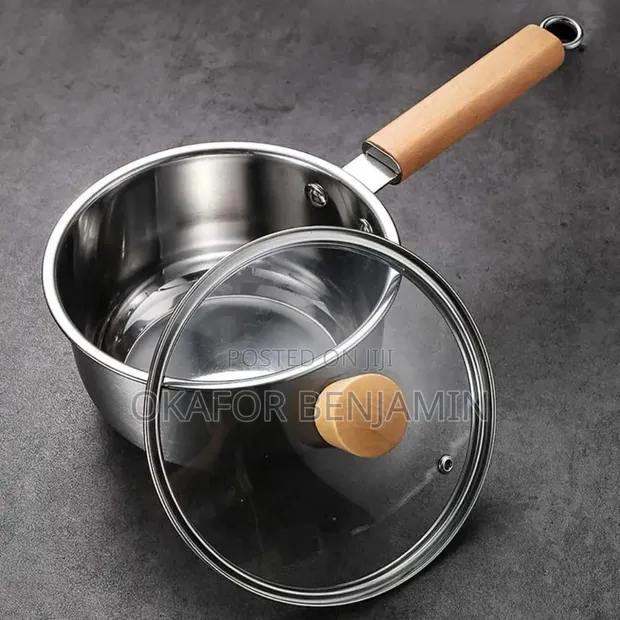 Quality Stainless Steel Sauce Pot with Lid (22cm) - 1