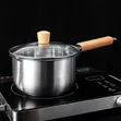 Quality Stainless Steel Sauce Pot with Lid (22cm) - 3