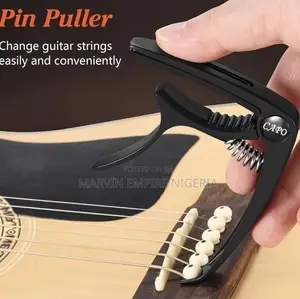 Guitar Capo with 5 Picks & Holder