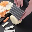 Stainless Steel Wavy Cutter for Fruits & Vegetables - 2