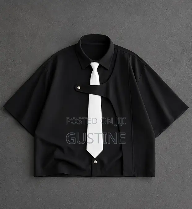 Gustine Wears Detailed Overlap Shirt - 1