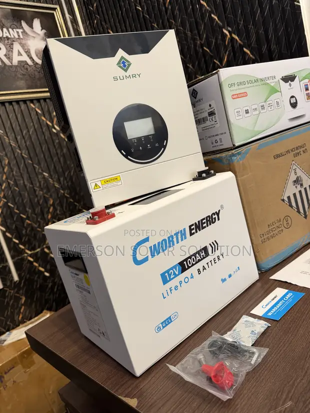 Cworth 1.2kWh Lithium Battery & Sumry 1.5kVA Hybrid Inverter - 1