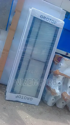 Brand New Emtek Full Glass Aluminum Toilet Door