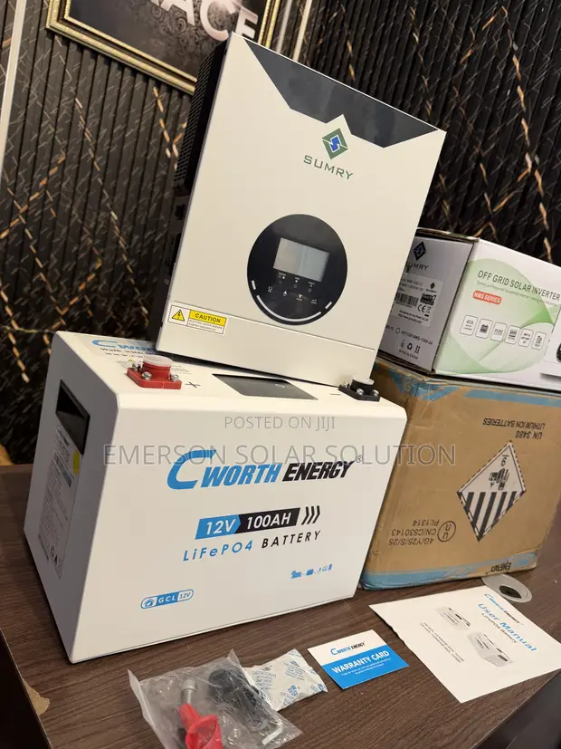 Cworth 12V 100Ah + Sumry 1.5kVA Solar System - 1