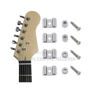 4pcs Guitar String Trees with Screws - Chrome