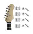 4pcs Guitar String Trees with Screws - Chrome - 1