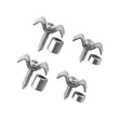4pcs Guitar String Trees with Screws - Chrome - 2
