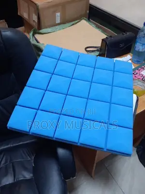 10-Piece Blue High-Density Acoustic Foam Wall Panels