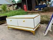 Brand New Square Center Table - Black & White - 2