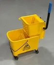 Yellow 20L Commercial Mop Bucket da Side-Press Wringer - 1
