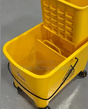 Yellow 20L Commercial Mop Bucket da Side-Press Wringer