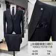 Ramzotti Formal 3-Piece Slim Fit Stripe Turkish Men's Suit - 1