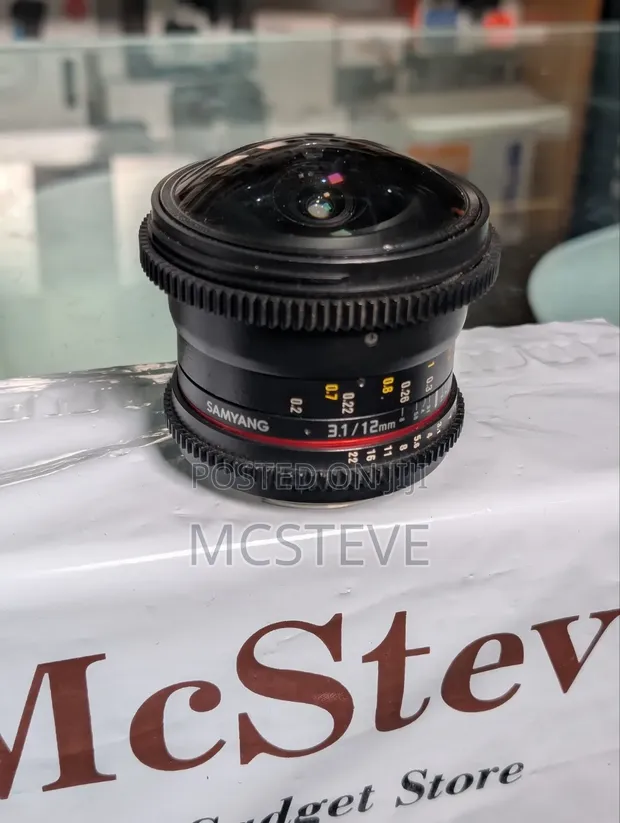 Samyang 12mm T3.1 VDSLR Cine Fisheye Lens (E Mount) - 1