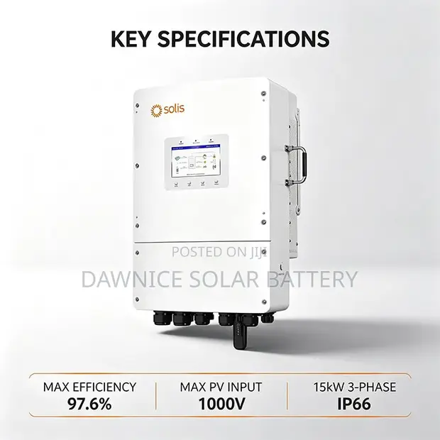Solis S6-EH3P15K 15KW 3-Phase Hybrid Inverter - 1