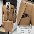 Bespoke Wool Fabric Turkish 3pcs Men's Suit by Ramzotti - 2