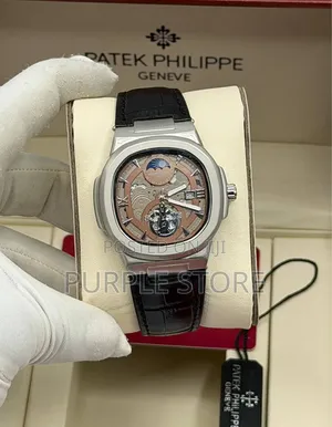 Patek Philippe Leather Watch with Double Patek Lock