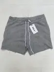 MILK Gray Raw Edge Fleece Sweat Shorts - Size Medium - 1